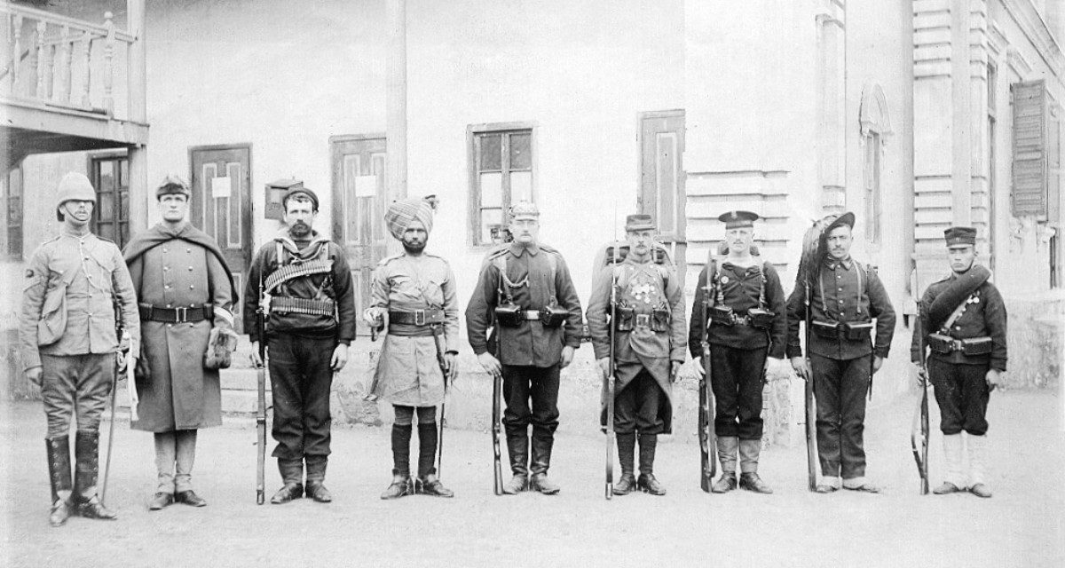 Troops of the eight nations